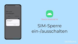 SIMSperre einschalten oder ausschalten Android 14 [upl. by Imuya]