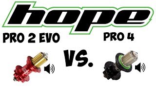 HOPE Pro 2 Evo vs Pro 4  Freehub sound contest [upl. by Carree]