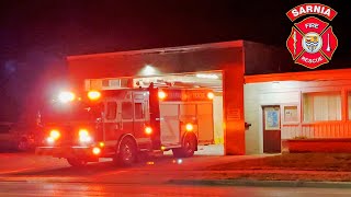 Sarnia Fire  Engine 3 Responding [upl. by Acenahs944]