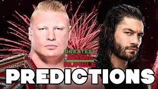 WWE Greatest Royal Rumble 2018 Predictions [upl. by Anasus]