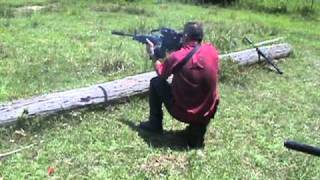 M249 with blown baffle strike AAC suppressor [upl. by Soloma]