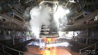 SLS RS25 Engine Test 27 January 2024 [upl. by Hawger]