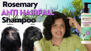 Can Rosemary and Biotin reduce hairfall Pilgrim Rosemary and Biotin Shampoo HONEST REVIEW [upl. by Dam]