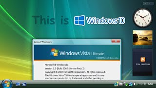 Windows 10 but it looks like Windows Vista VistaReloaded Demo [upl. by Solorac]