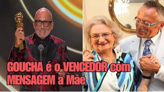 GOUCHA é o GRANDE VENCEDOR do GLOBO DE OURO com MENSAGEM PROFUNDA à mãe e amigos [upl. by Bolling475]