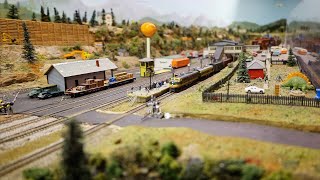 Beautiful Model Railroad N Scale Gauge Train Layout [upl. by Iow]