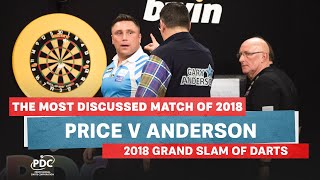 THE MOST DISCUSSED MATCH OF 2018  Price v Anderson  2018 Grand Slam of Darts Final [upl. by Vasya302]