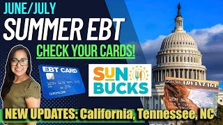 NEW 2024 SUMMER EBT UPDATE JUNE 2024 California Tennessee North Carolina West Virginia [upl. by Franzoni737]