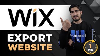 How To Export Wix Website 2024  Wix Website Export  Export Wix Site [upl. by Inwat]