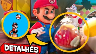 TODOS OS DETALHES escondidos em SUPER MARIO BROS Easter Eggs referências e mais [upl. by Thordis]