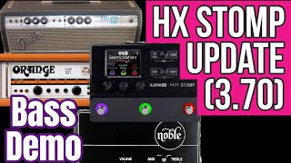 Line 6 HX Stomp Bass Demo  Firmware 370  Noble DI  Fender Bassman  Orange AD200 [upl. by Aimerej213]