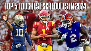 Top 5 Toughest Schedules in 2024  Florida  Oklahoma  Georgia  Georgia Tech  USC [upl. by Annoyed]