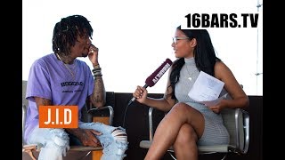 JID Interview quotDiCaprio 2quot Kendrick Lamar comparison amp Mac Miller 16BARSTV [upl. by Mukund]