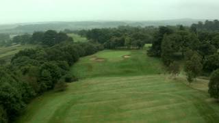 Brancepeth Castle Golf Course Flyover  Hole 4 [upl. by Nylave]