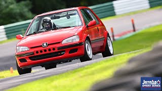 Javelin Trackdays Sprint Series  Cadwell Park R4  13571  USBsport Peugeot 106 28072024 [upl. by Sheelah]