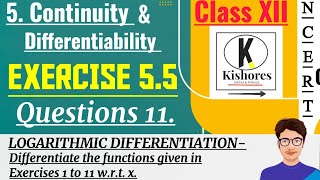 Continuity And Differentiability Class 12 Exercise 55 Q11 [upl. by Sid52]