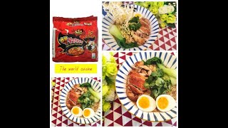 Spicy Korean Chicken Ramen Quick and easy ramen recipeBangla reciperestaurant style Raman [upl. by Guillaume743]