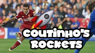 Philippe Coutinhos stunning Premier League goals from outside the box  Pick your favourite [upl. by Jerrilee400]