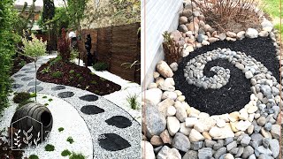 Top 200 rock ideas for front yard and backyard garden  Rock landscape design [upl. by Frerichs442]