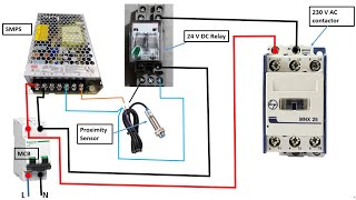 How to control 230V AC contactor using 24V DC power  how to operate ac contactor using DC supply [upl. by Puff]