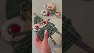 DIY Makramee Weihnachten Tutorial ✨ diymakramee diydeko tannenbaum weihnachten [upl. by Jake]