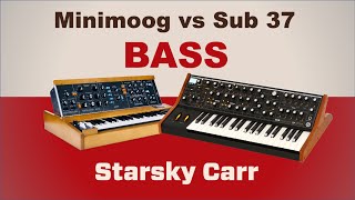 Minimoog Model D vs Sub 37 Bass [upl. by Crocker]