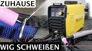 Das WIG Schweißgerät für Zuhause  WE 201PW von Weldinger TEST und Erfahrungsbericht [upl. by Wolfie]