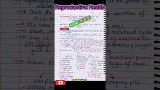 SEEP MAM  Human Reproductive Health Class 12th Zoology CBSE\HBSEneetnotesshortsneetkineev [upl. by Akimahc]