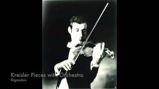 Kreisler Sicilienne and Rigaudon for Violin and Orchestra  Peter Zazofsky [upl. by Ahser41]