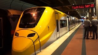 Sweden ride with Arlanda Express Train from Stockholm Central to Airport Terminal 5 [upl. by Socram]