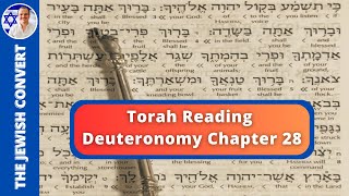 Deuteronomy Chapter 28  Torah Reading in Hebrew with English Translation  TORAH STUDY [upl. by Sone]