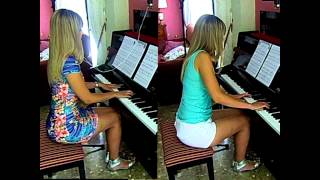 Final Fantasy VII – Aerith Theme piano four hands  Tifita [upl. by Aicila585]