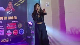 Junkiri  Asmita Adhikari Live Concert Singing South Korea 2024 asmitaadhikari [upl. by Aelrac]