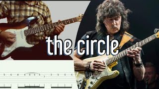 How to play  the circleBlackmores Nightguitar solo with Tab lesson [upl. by Roby]