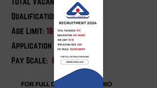 BIS Recruitment 2024 jobseekers recruitment trending ytshorts hiring jobvacancy sarkarinaukri [upl. by Aivart]