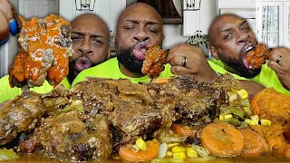 OXTAILS SOULFOOD MUKBANG [upl. by Polloch522]