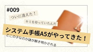 009 【システム手帳】ついに我が家にやってきた！システム手帳A5はどこのメーカー？ [upl. by Sudbury]