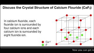 Discuss the crystal Structure of Calcium Fluoride CaF2  Solid State  Physical Chemistry [upl. by Llywellyn]