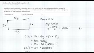 Rectangular Garden Optimization 2 [upl. by Elem]