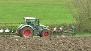 All ACTION PLOUGHING FENDT 724 Vario Slurry and field works 250424 [upl. by Nevlin]