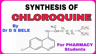 CHLOROQUINE SYNTHESIS [upl. by Maxantia]