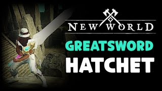 ⚔️New World⚔️ Greatsword and Hatchet 🐱‍👤Light Melee Assassin 🔥PvP🔥 [upl. by Nissa797]