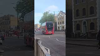 pushing to the limits SLN Rout 277 to Dalston Junction at Limehouse Police Station YY66PHV 12410 [upl. by Lladnek585]