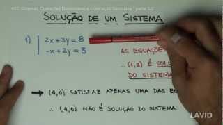 Álgebra Matricial  02  Sistemas Operações Elementares e Eliminação Gaussiana  Parte 12 [upl. by Fitzhugh]