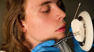 ASMR DEEP EAR CLEANING EXAM amp CLOSE WHISPERING DOCTOR ROLEPLAY [upl. by Yeta]