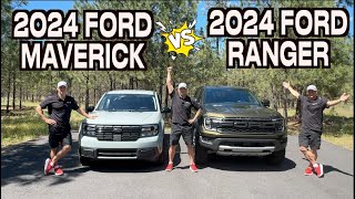 Whats the Difference 2024 Ford Maverick vs 2024 Ford Ranger [upl. by Lundberg]