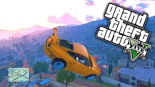 GTA 5 Funny Moments 46 GATE LAUNCH GLITCH with KSI Zerkaa MM7Games Behzinga amp TBJZL GTA V [upl. by Lipkin]