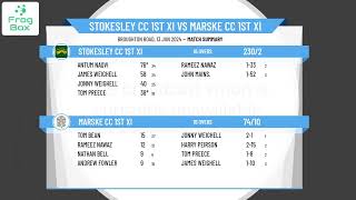 Stokesley CC 1st XI v Marske CC 1st XI [upl. by Eisak521]