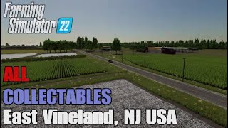 FS22 East Vineland NJ USA  Earn extra money  All 100 Collectables [upl. by Kelila]