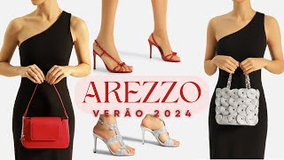 AREZZO VERÃO 2024  SAPATOS e BOLSAS da NOVA COLEÇÃO [upl. by Lyrahc]